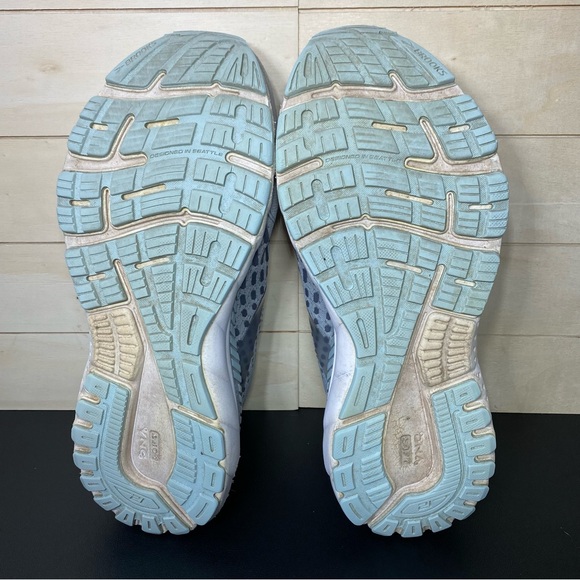 Brooks Adrenaline 21 GTS Grey Women's Size 10 Running Shoes D Wide Sneakers - Picture 9 of 11